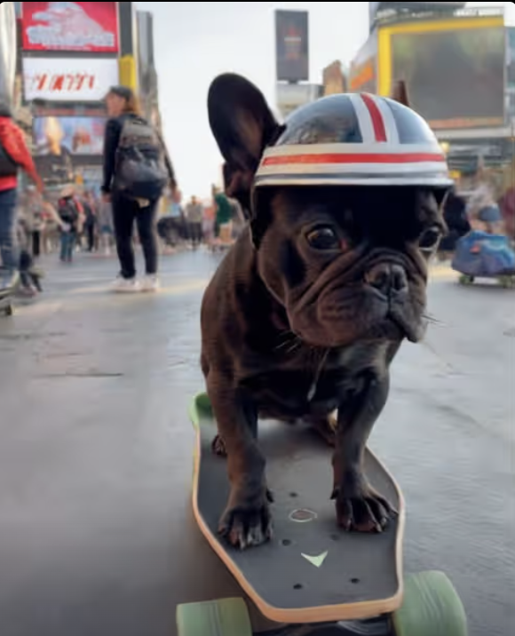 Frenchie can’t keep her paws away from AI !!!